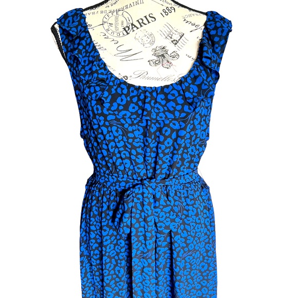 Michael Kors blue sleeveless midi dress size XL - Picture 3 of 8